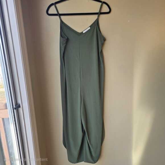 Anthropologie Pants - Anthropologie Tash + Sophie Sleeveless Wide Leg Jumpsuit Size S  Olive Green